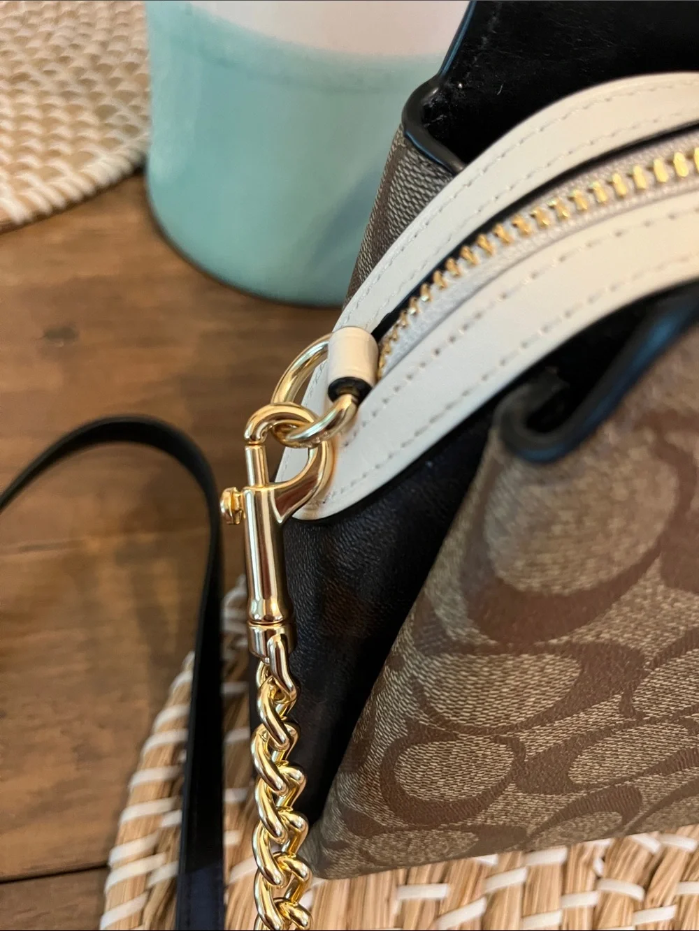 Coach signature crossbody bag